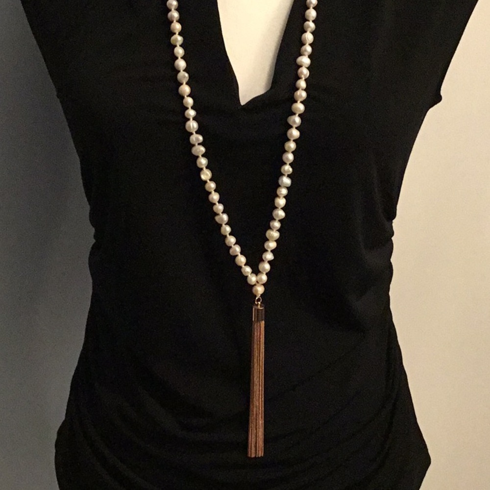 COPY - WHBM tasseled necklace